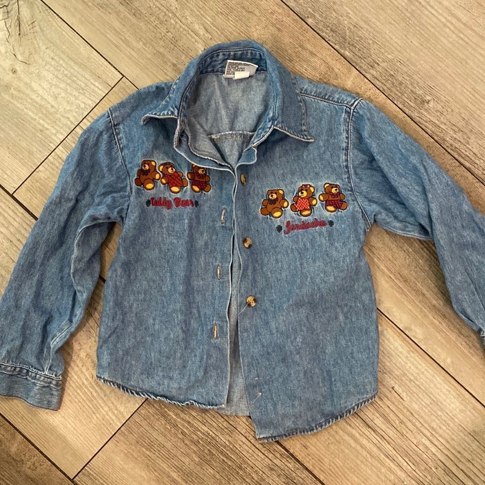 Vintage Jordache Denim Button Up Size Girls 5/6 Medium